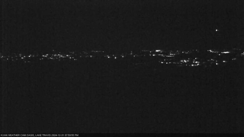Lake Travis webcam, December 31, 2024 8:00 PM CT