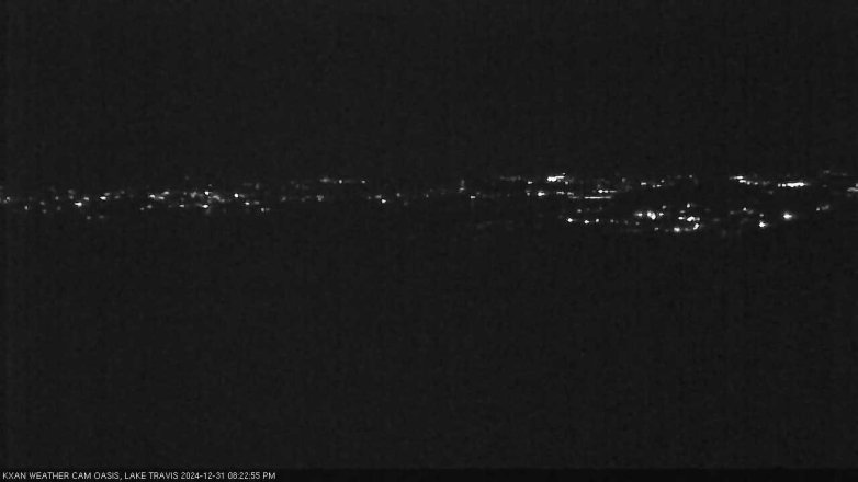 Lake Travis webcam, December 31, 2024 8:25 PM CT