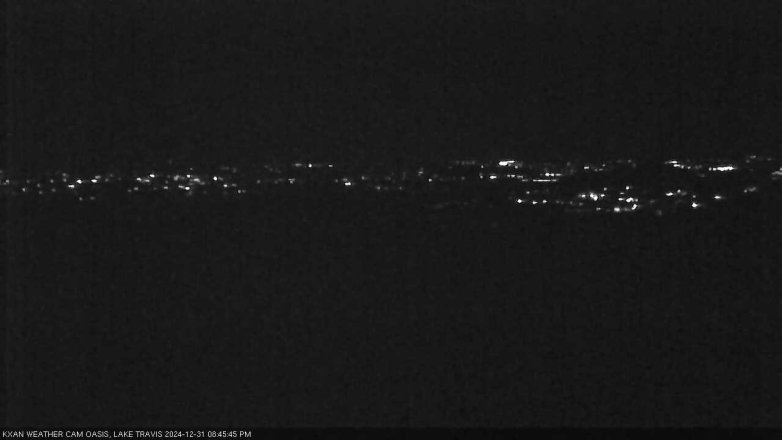 Lake Travis webcam, December 31, 2024 8:45 PM CT