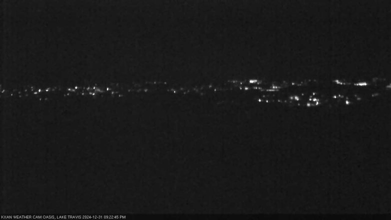 Lake Travis webcam, December 31, 2024 9:25 PM CT