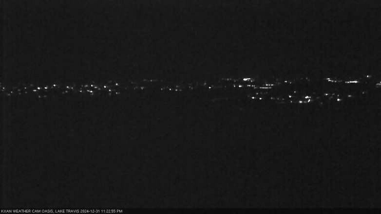 Lake Travis webcam, December 31, 2024 11:25 PM CT