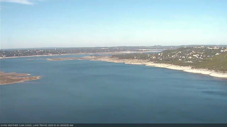 Lake Travis webcam, January 1, 2025 10:00 AM CT