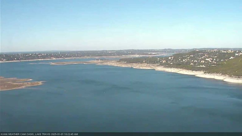 Lake Travis webcam, January 1, 2025 10:25 AM CT