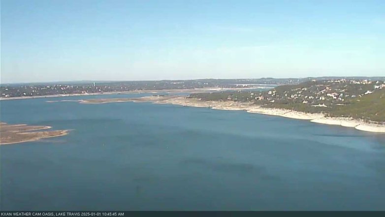 Lake Travis webcam, January 1, 2025 10:45 AM CT