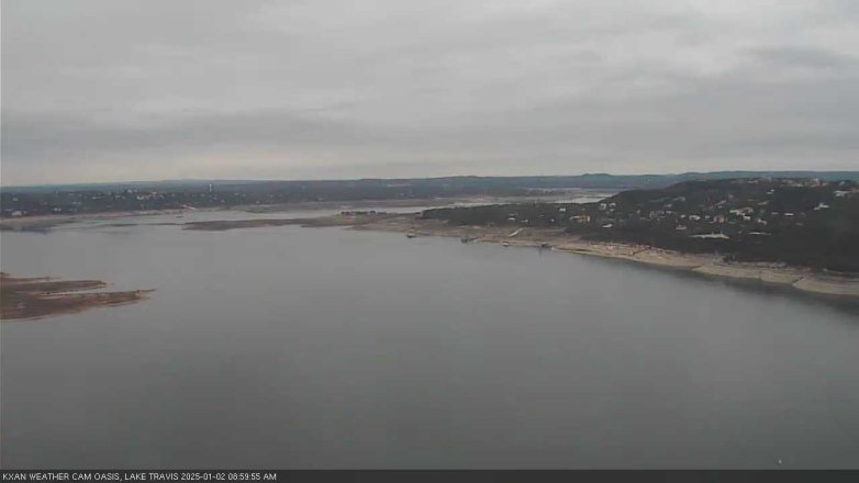 Lake Travis webcam, January 2, 2025 9:00 AM CT