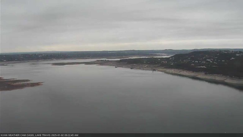 Lake Travis webcam, January 2, 2025 9:25 AM CT