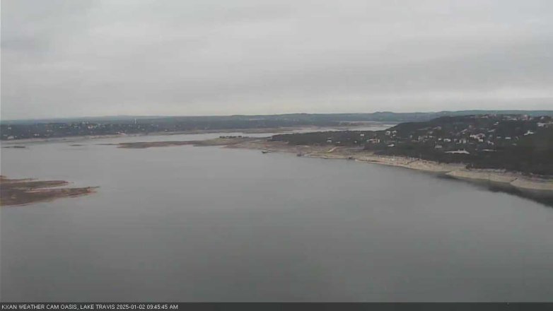 Lake Travis webcam, January 2, 2025 9:45 AM CT