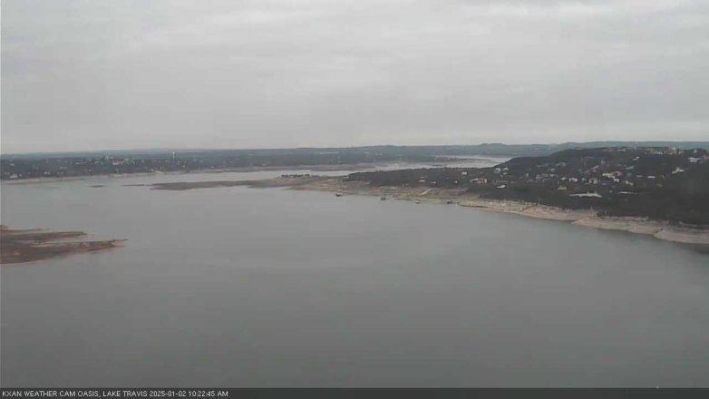Lake Travis webcam, January 2, 2025 10:25 AM CT