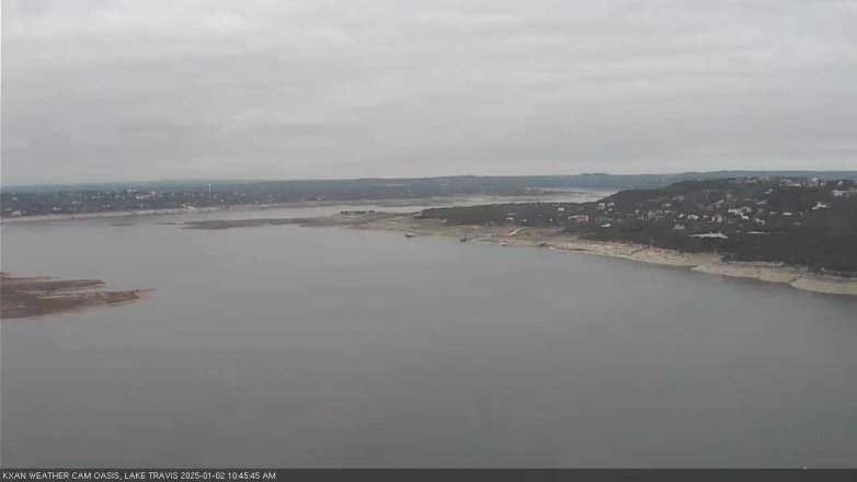 Lake Travis webcam, January 2, 2025 10:45 AM CT