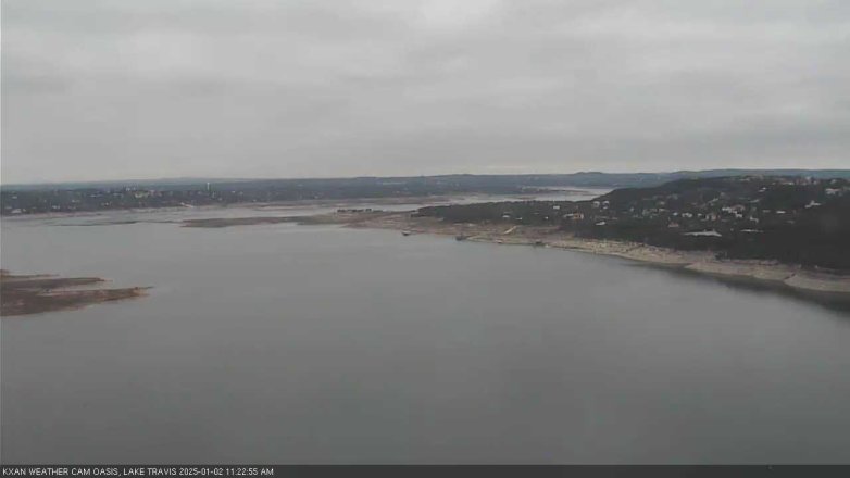 Lake Travis webcam, January 2, 2025 11:25 AM CT