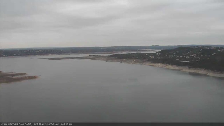 Lake Travis webcam, January 2, 2025 11:45 AM CT