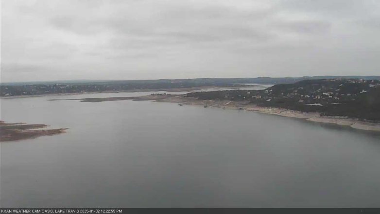 Lake Travis webcam, January 2, 2025 12:25 PM CT