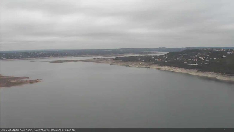 Lake Travis webcam, January 2, 2025 1:00 PM CT