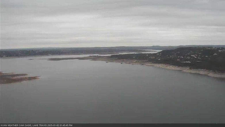 Lake Travis webcam, January 2, 2025 1:45 PM CT