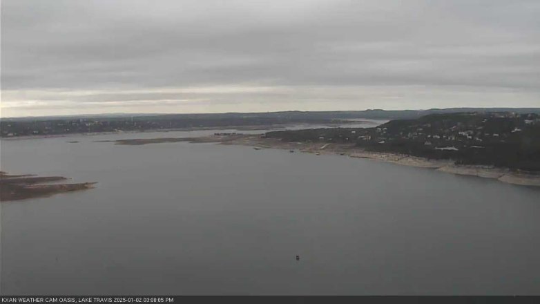 Lake Travis webcam, January 2, 2025 3:00 PM CT