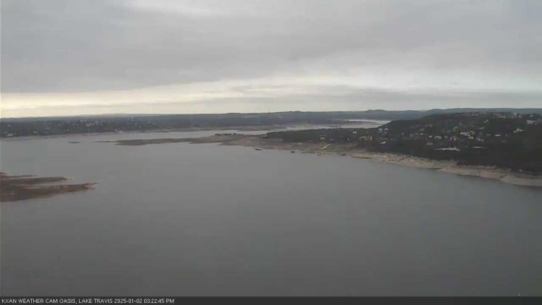 Lake Travis webcam, January 2, 2025 3:25 PM CT