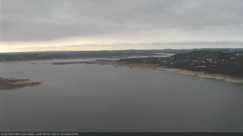 Lake Travis webcam, January 2, 2025 3:45 PM CT