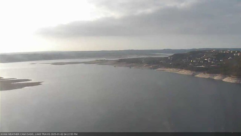 Lake Travis webcam, January 2, 2025 4:25 PM CT