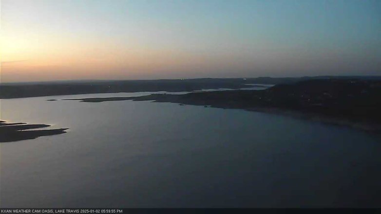 Lake Travis webcam, January 2, 2025 6:00 PM CT