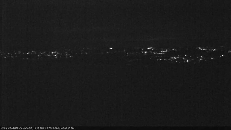 Lake Travis webcam, January 2, 2025 7:00 PM CT