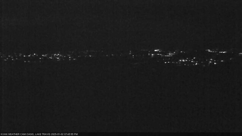 Lake Travis webcam, January 2, 2025 7:45 PM CT
