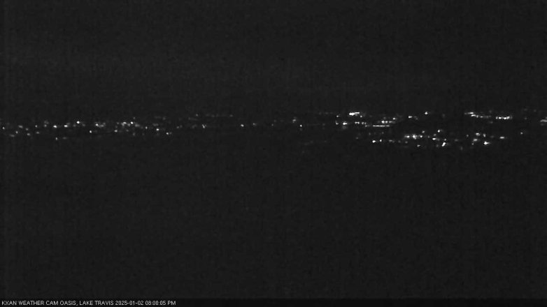 Lake Travis webcam, January 2, 2025 8:00 PM CT