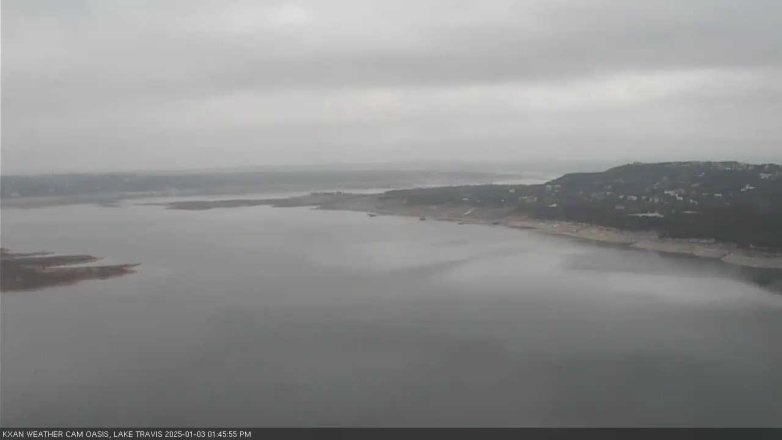 Lake Travis webcam, January 3, 2025 1:45 PM CT