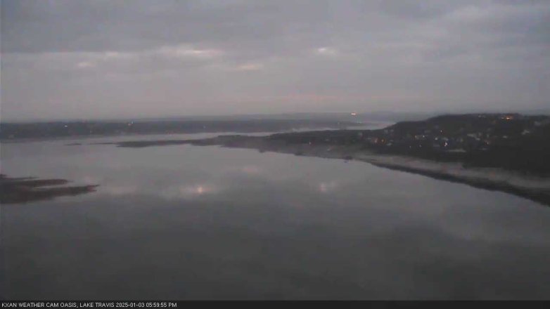 Lake Travis webcam, January 3, 2025 6:00 PM CT