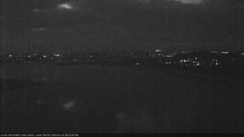 Lake Travis webcam, January 3, 2025 6:25 PM CT