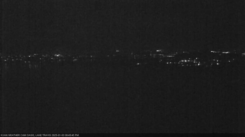 Lake Travis webcam, January 3, 2025 6:45 PM CT