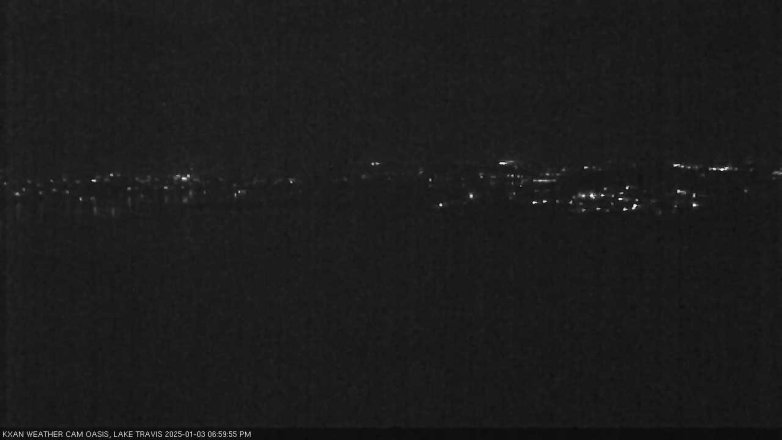 Lake Travis webcam, January 3, 2025 7:00 PM CT