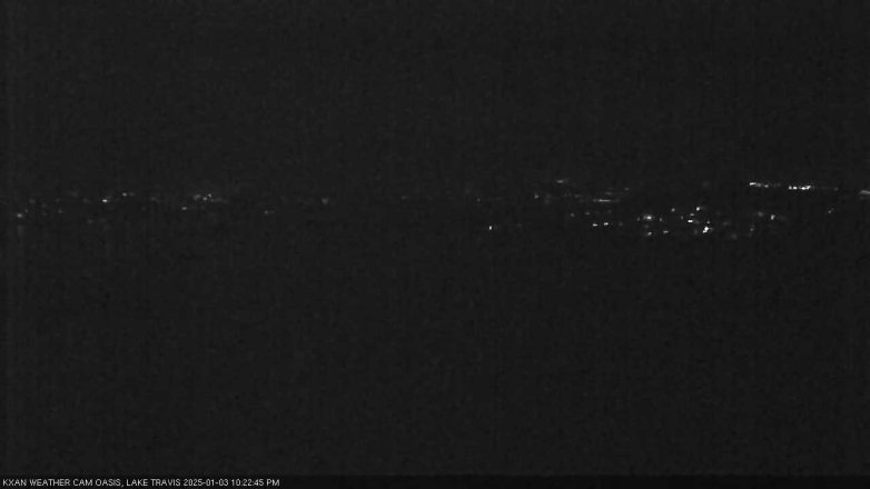 Lake Travis webcam, January 3, 2025 10:25 PM CT