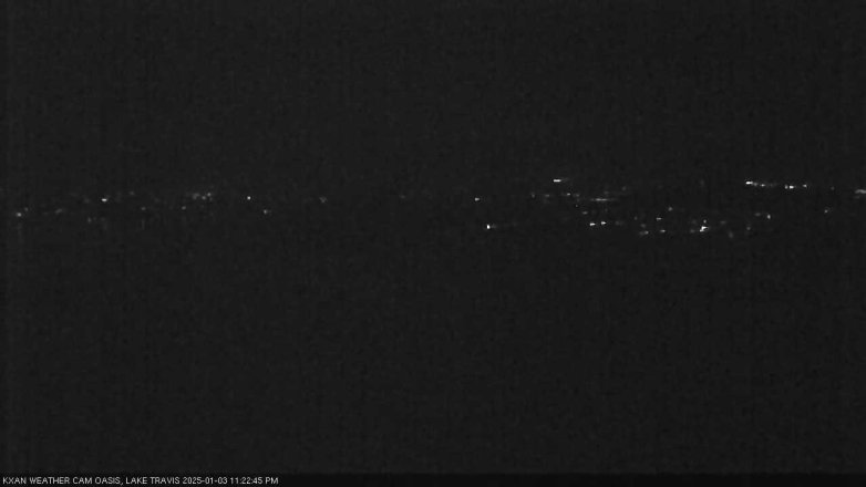 Lake Travis webcam, January 3, 2025 11:25 PM CT
