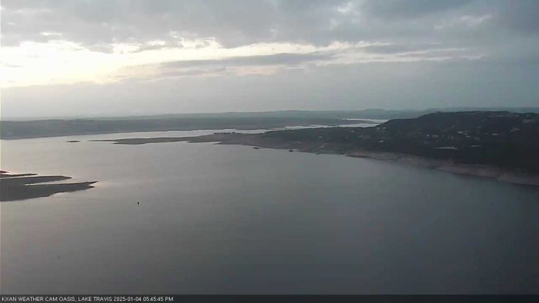 Lake Travis webcam, January 4, 2025 5:45 PM CT