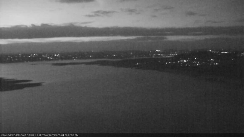 Lake Travis webcam, January 4, 2025 6:25 PM CT