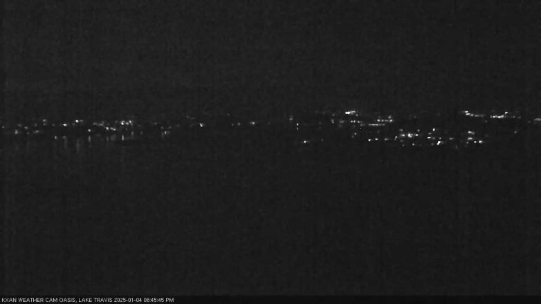 Lake Travis webcam, January 4, 2025 6:45 PM CT