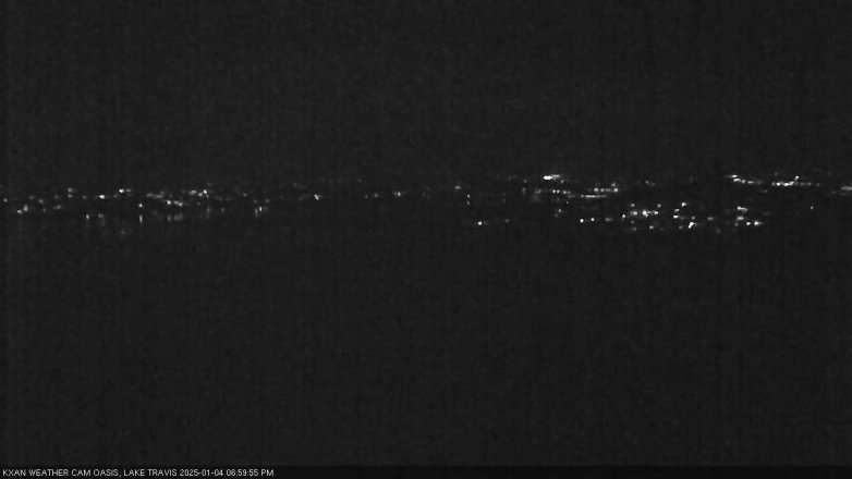 Lake Travis webcam, January 4, 2025 7:00 PM CT