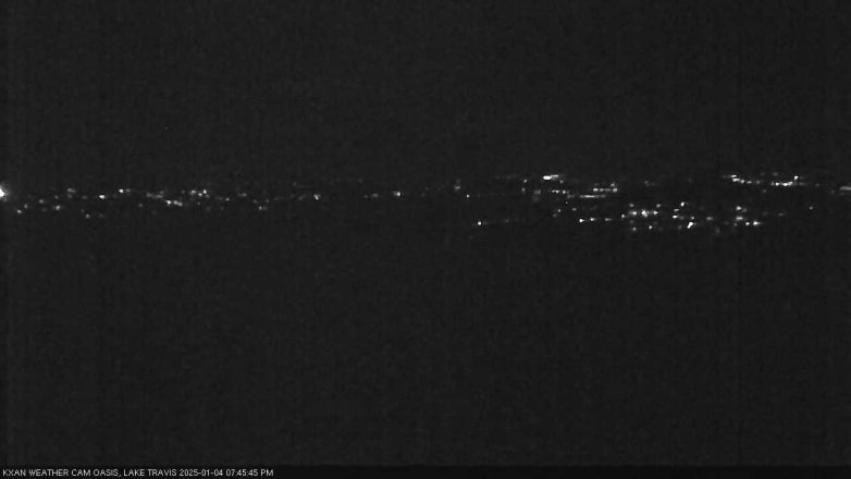 Lake Travis webcam, January 4, 2025 7:45 PM CT