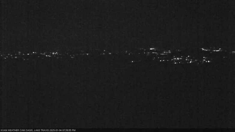 Lake Travis webcam, January 4, 2025 8:00 PM CT