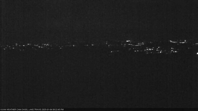 Lake Travis webcam, January 4, 2025 8:25 PM CT