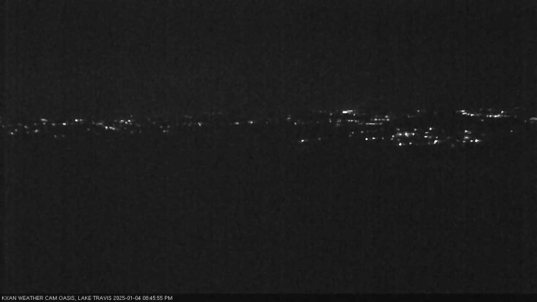 Lake Travis webcam, January 4, 2025 8:45 PM CT