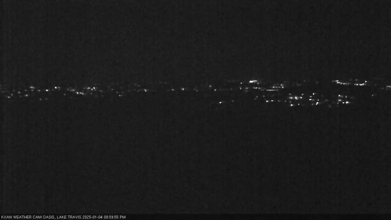 Lake Travis webcam, January 4, 2025 9:00 PM CT