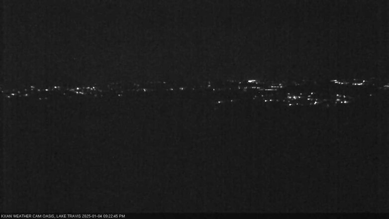 Lake Travis webcam, January 4, 2025 9:25 PM CT