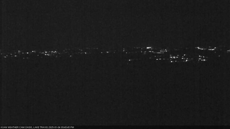 Lake Travis webcam, January 4, 2025 9:45 PM CT