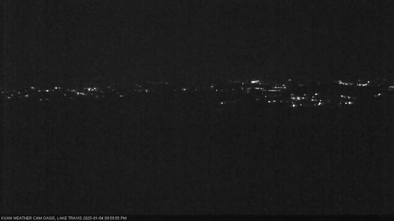 Lake Travis webcam, January 4, 2025 10:00 PM CT