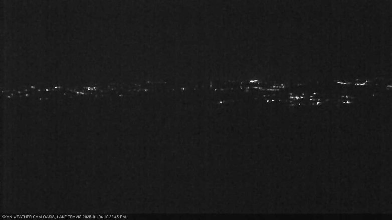 Lake Travis webcam, January 4, 2025 10:25 PM CT