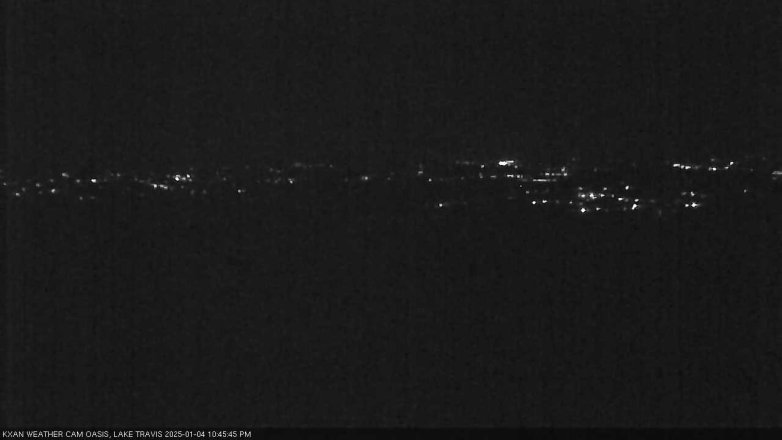 Lake Travis webcam, January 4, 2025 10:45 PM CT