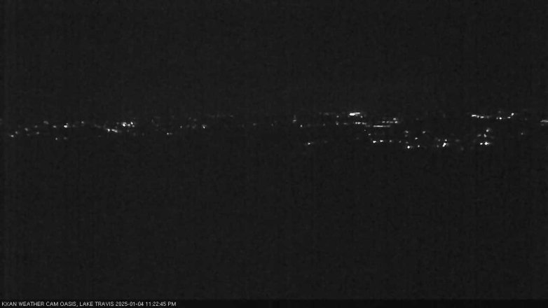 Lake Travis webcam, January 4, 2025 11:25 PM CT