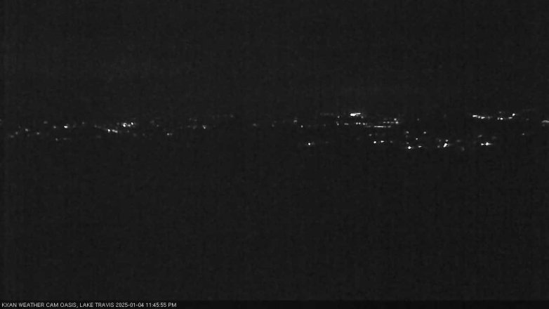 Lake Travis webcam, January 4, 2025 11:45 PM CT