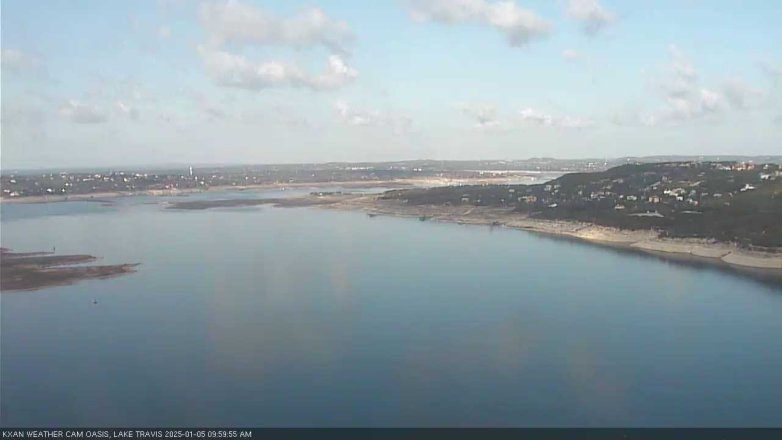 Lake Travis webcam, January 5, 2025 10:00 AM CT